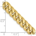 thumbnail image 4 of 10K Yellow Gold 7.5mm Semi-Solid Miami Cuban Chain - 20", 4 of 8