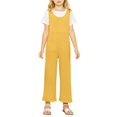 thumbnail image 6 of Girls Jumpsuit Sleeveless Girls Summer Outfits Overalls with Side Pockets Adjustable Cute Clothes 11-12 Years Girls Fashion, 6 of 6