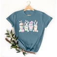 thumbnail image 4 of Mujeres Manga Corta de Verano Tops Pascua Impresa Cuello Redondo, Blusa de Moda Casual para la Primavera, 4 of 4