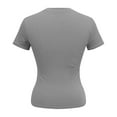 thumbnail image 5 of SHITINN Women's Fashion T Shirt Slim Fit Short Sleeve Round Neck Top for Casual Yoga Workout Dail Short Sleeve Tunic Tops for Women Womens Summer Tops Woman Shirts, 5 of 5