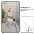 thumbnail image 2 of OULII Daily Use Flush Lever Toilet Tank Parts Brass 1Set Square Bend, 2 of 8