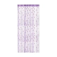 thumbnail image 2 of Rose Thread Beaded Curtain 39x79 Inches, Rvkxad Floral Room Divider Door Curtain, Tassel Beaded Arch Curtain for Window Door Bedroom Closet Home Decor, Purple, 2 of 6