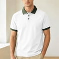 thumbnail image 2 of Mens Big & Tall Polo Shirts Short Sleeve Moisture Wicking Casual Athletic Golf Tennis Collared Shirts Size M-4XL White, 2 of 7