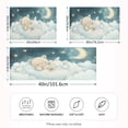 thumbnail image 4 of Dailycode Satin Pillow Case Queen Silk Pillow Cover for Hair and Skin Envelope Closure Bear Rabbit Sleep on Cloud 20"x30", 4 of 9