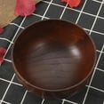 thumbnail image 3 of Handmade Wooden Bowl for Salad, Soup, Rice Lightweight & Strong Non Scratch Rim Wood Color, Perfect for Home and Outdoor Use, 3 of 7