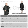 thumbnail image 4 of Unisex Swim Parka Water Resistant Warm Coat Water Sports Swim Parka for Adult & Kids, 4 of 7