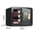 thumbnail image 3 of Safe Box Mechanical Safe Household Mini All-steel Office Safe Deposit Box With Finrprint Password ,Easy to Use, 3 of 4