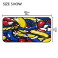 thumbnail image 3 of Abstract Colorful Fruits Non Slip Long Door Mat 39''x20'' Soft, Absorbent, for Kitchen, Bathroom, and Bedroom, 3 of 8