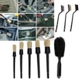 thumbnail image 4 of Ensemble de Brosses de Détail, Nettoyeur de Roues de Voiture Lavable Réutilisable Portable 9 Pcs Utilisation Humide et Sèche pour Tableau de Bord de Roues Auto, 4 of 8
