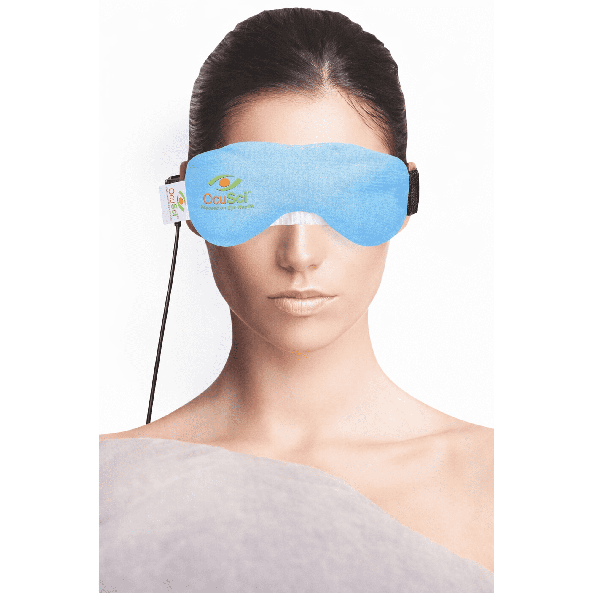 Duo USB Powered Dry Eye Compress, Instant Moist Heat, Machine Washable Cover, 3 Heat Settings, 3 Timer Settings