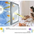 thumbnail image 3 of One Way Mirror Window Film Silver Reflective Window Film Self Adhesive Sun Block Window Sticker Anti UV Heat Control Privacy Protection Glass Tint Sti, 3 of 5