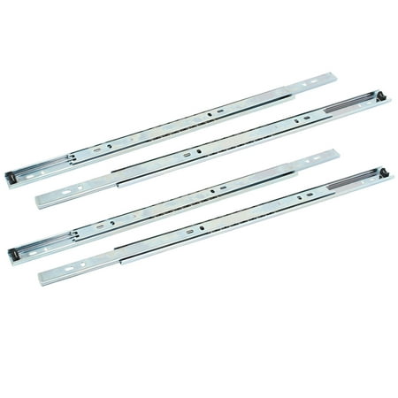 Uxcell Cabinet Drawer 2-Section Telescopic Ball Bearing Slides Rail 16'' Length