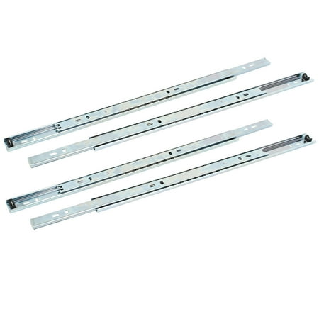 - Uxcell Cabinet Drawer 2-Section Telescopic Ball Bearing Slides Rail 16'' Length 4Pcs