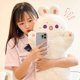 thumbnail image 4 of 80X45cm Kawaii Taiyaki Cat Plush Toy Rabbit Hiding in Carrot Dog in Big Bones Ferry Animals Plushie Throw Pillow For Kids Girl, 4 of 4