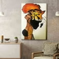 thumbnail image 3 of Framed African American Wall Art Homesick African Woman Posters Canvas Painting Black Girl Abstract African Sunset Landscape Wall Decor Picture Prints Art for Living Room Bedroom Home Decoration, 3 of 6