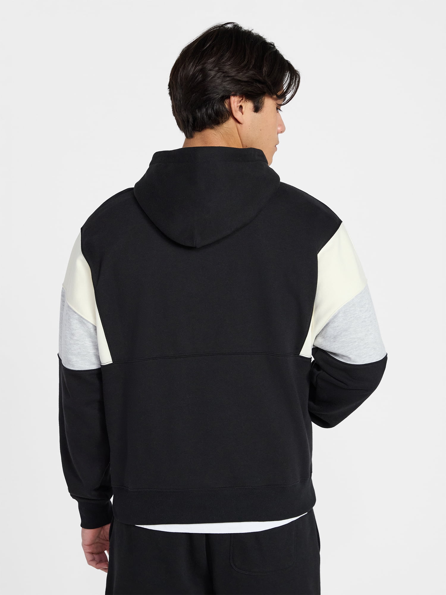 No Boundaries Colorblock Fleece Hoodie, Men's XS-5XL