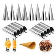 thumbnail image 6 of Croissants Mold Set Convenient Cream Horn Mold Essential Cannoli Form Tube Metal Bread Making Tool Cooking Supplies, 6 of 8