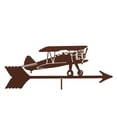 thumbnail image 7 of EZ Vane Biplane Airplane Weathervane — Garden Mount, Wind Cups, Antique Copper Finish, Steel with Durable Triple Powder Coating, Handcrafted in USA, 7 of 7