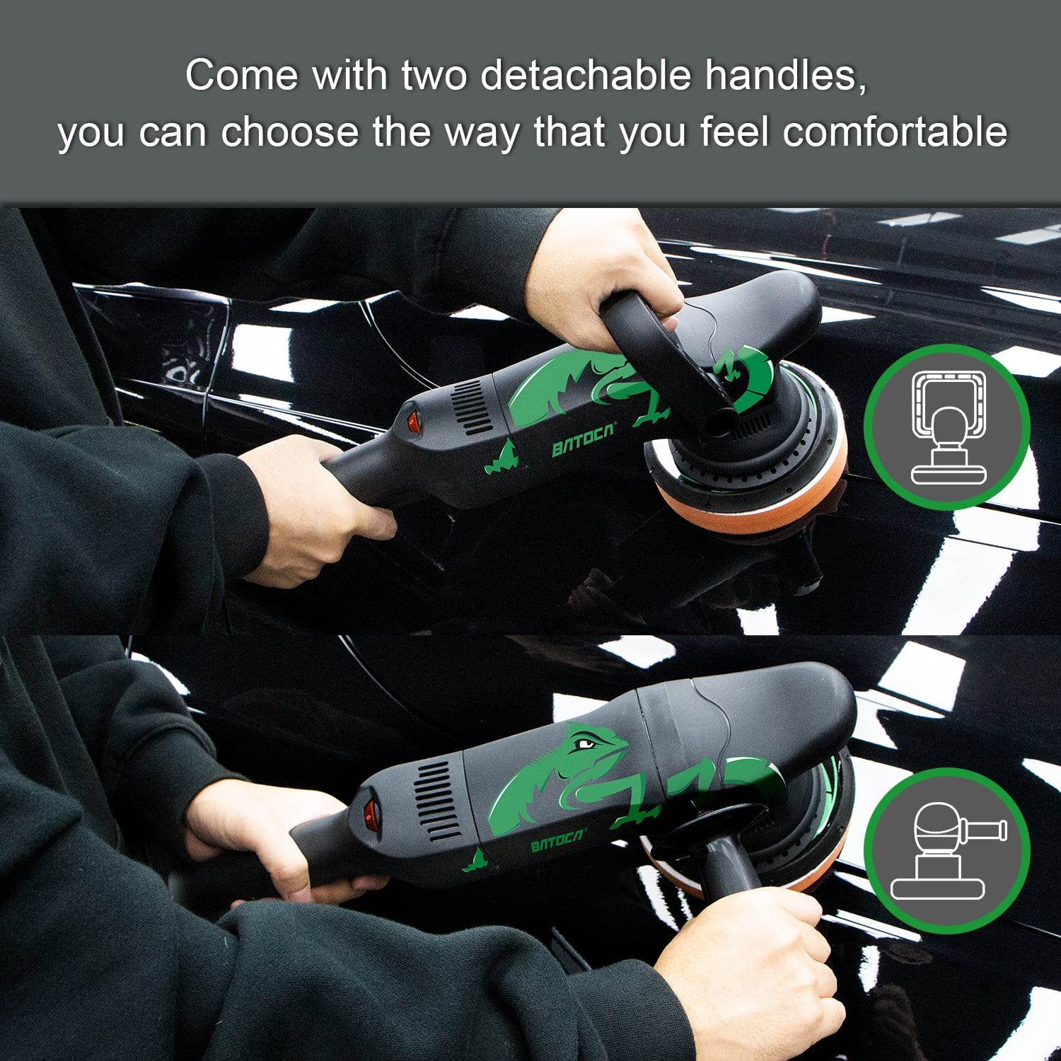 Buy BATOCA Car Buffer Polisher, 6 Inch 700W Random Orbital Dual Action