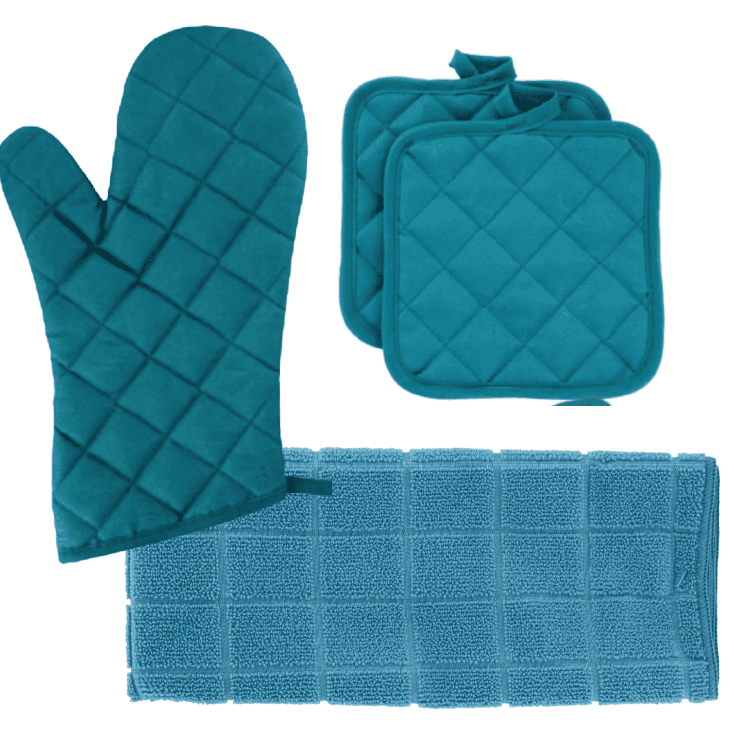 Turquoise Kitchen Linens Pot Holders 2 Pk Details about   Home Collections 