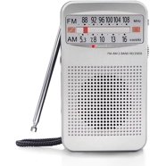 Mini Portable AM/FM/SW1/SW2/TV 5 Bands Radio with Built-In SD & USB ...