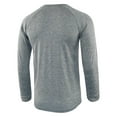 thumbnail image 5 of V Neck T Shirts for Men Long Sleeve Tshirts Shirt Mens Casual Solid Color Stretchy Slim Pullover Basic Breathable Athletic Workout Tees Tops, 5 of 7