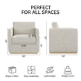 thumbnail image 2 of Swivel Accent Chair, Premium Barrel Chair for Living Room, Comfy Single Sofa Chair, Round Swivel Couch Chair, Living Room Chairs for Adults, Accent Bucket Chairs for Club/Bedroom, 2 of 8