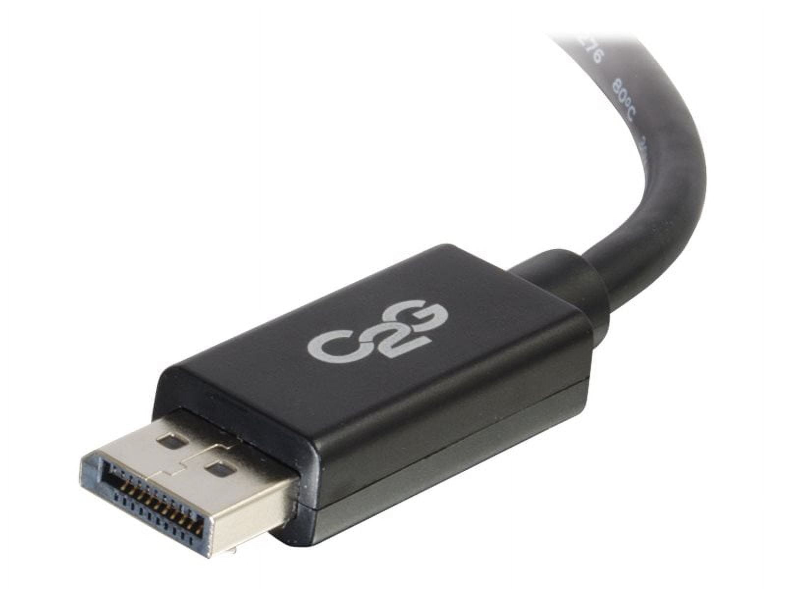 C2G 35ft DisplayPort Cable with Latches - 4K - 8K - UHD - Black - DisplayPort cable - 35 ft