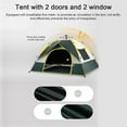 thumbnail image 5 of 3-4 Person  Camping Dome Tent, Quick Setup Windproof & Rainproof Ultraviolet Protecting Shelter with 2 Door & 2 Window for  Camping Hiking Backpacking Beach, 5 of 7