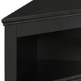 thumbnail image 4 of Small Corner Cabinet, Wood Corner Storage Organizer with 2 Doors, Adjustable Shelves, Open Storage, Pantry Cabinet for Living Room, Kitchen, Bathroom, 4 of 9