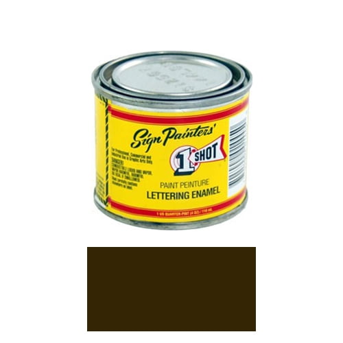 1/4 Pint 1 Shot DARK BROWN Paint Lettering Enamel Pinstriping & Graphic Art