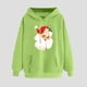 thumbnail image 2 of WILLBEST Sudadera Deportiva para Mujer Sudadera Navideña con Capucha Sudadera Informal de Manga Larga con Estampado Navideño XX-Grande, 2 of 5