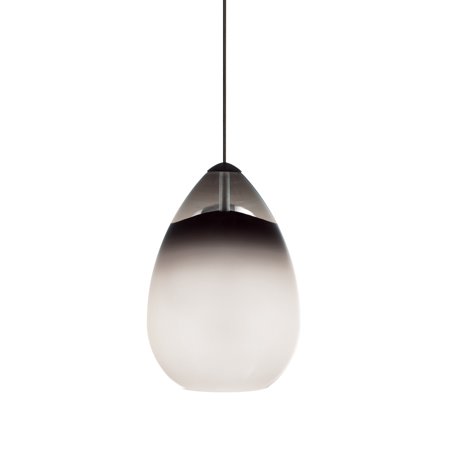 - Tech Lighting 700MOALIK Halogen Low-Voltage Alina MonoRail Pendant with Smoke Hand-blown Venetian Teardrop Shaped Glass Shade