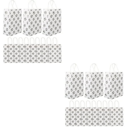 2 Count Football Goodie Bags for Boys Candy Paper Party Favors Soccer