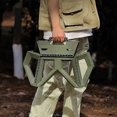 thumbnail image 5 of Folding Stool Stool Camping Fishing Home Kitchen, Folding Stool (Black L), 5 of 5