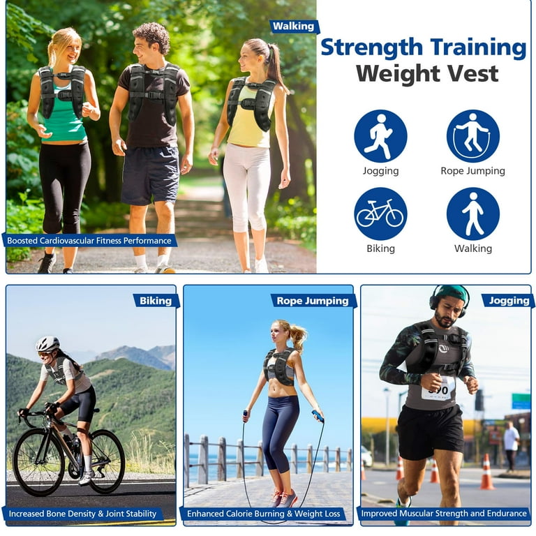 Losing Weight Weighted Vest Cycling Weighted Vest 16LBS Weight