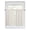Cream, variant on Burnt Orange Striped Kitchen Curtains 45 Inch Length, Thanksgiving Orange White Stripes Rod Pocket Light Filtering Window Curtains Living Room Bedroom Curtain Drapes Cafe Curtain 42''x45''x2