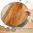 thumbnail image 3 of 11.5 Inches Round Wood Tray,Coffee Table Tray for Home Decor, Acacia Wooden Serving Tray, Candle Holder Tray,Decorative Tray for Kitchen Dining Room（1Pack), 3 of 9