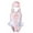 #1Pink, variant on Little Toddler Girls Rash Guard One Piece Flamingo Swimsuit with Swim Cap