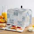 thumbnail image 2 of Toaster Cover 2 Slice, Abstract Floral Check Dustproof Bakeware Oven Protector with Top Hook, Vintage Flowers Buffalo Plaid Waterproof Small Kitchen Appliance Toasters Dust Cover, 11"x6"x8", 2 of 9