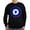 Black, variant on CafePress - Nazar Amulet Evil Eye Protection Sweatshirt - Classic Crew Neck Sweatshirt