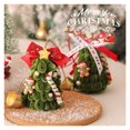 thumbnail image 4 of Christmas Decoration Garland Scene Layout Christmas Tree Decorations Rattan Ring Pendant Door Hanging Twist Stick, 4 of 7