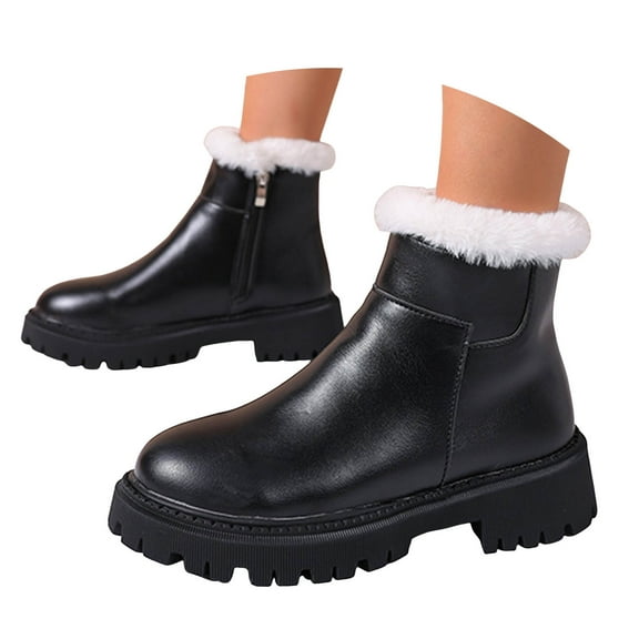enyan Women Snow Boots Waterproof Ankle Winter Mini Boots for Women Genuine Suede Faux Fur Lining Water Resistant Warm Snow Boots Slip On Memory Foam Comfort Booties Dark Green,6