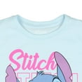 thumbnail image 4 of Disney Lilo & Stitch Girls' Stitch Hands On Hips Pose Kids Short Sleeve Graphic Print T-Shirt, 4 of 4