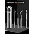 thumbnail image 2 of GHSDFBB Metal Toothpick,Stainless Steel Toothpick,Metal toothpicks,Travel Tooth Scraper, 2 of 7