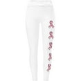 thumbnail image 4 of WREESH Women's Yoga Leggings High Waist Stretchy Workout Pants Fitness and Casual Leggings Pants White, 4 of 5