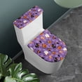thumbnail image 3 of HELLHERO Bathroom Toilet Cozy Set Jack-o'-lantern 2 Pieces Adjustable for Bathroom Home Comfort Fits All Toilet Shapes Toilet Seat Cover Replacement, 3 of 8