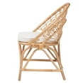thumbnail image 4 of bali & pari Abriella Rattan BOHO Peacock Chair, Natural Brown, 4 of 10