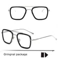 thumbnail image 1 of lentes fotocromáticos anti-azul luz 2 en 1 hombres y mujeres de negocios al aire libre gafas de protección de radiación marco de hierro reemplazable, 1 of 4