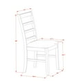 thumbnail image 3 of East West Furniture Logan 9-piece Wood Dining Set with Linen Chairs in Black, 3 of 5
